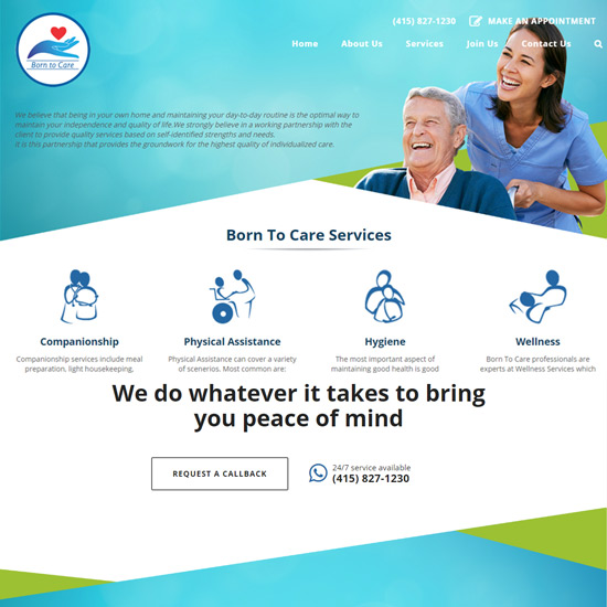 born to care website