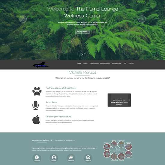 The Puma Lounge website